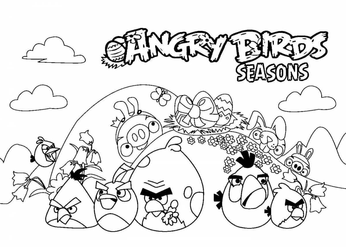 Photo Witty coloring angry birds 2