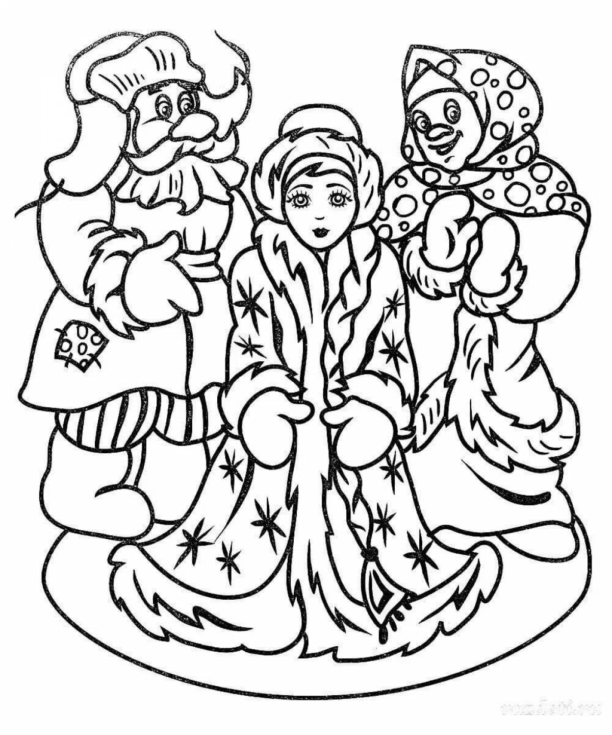 Exquisite Snow Maiden and Lel coloring