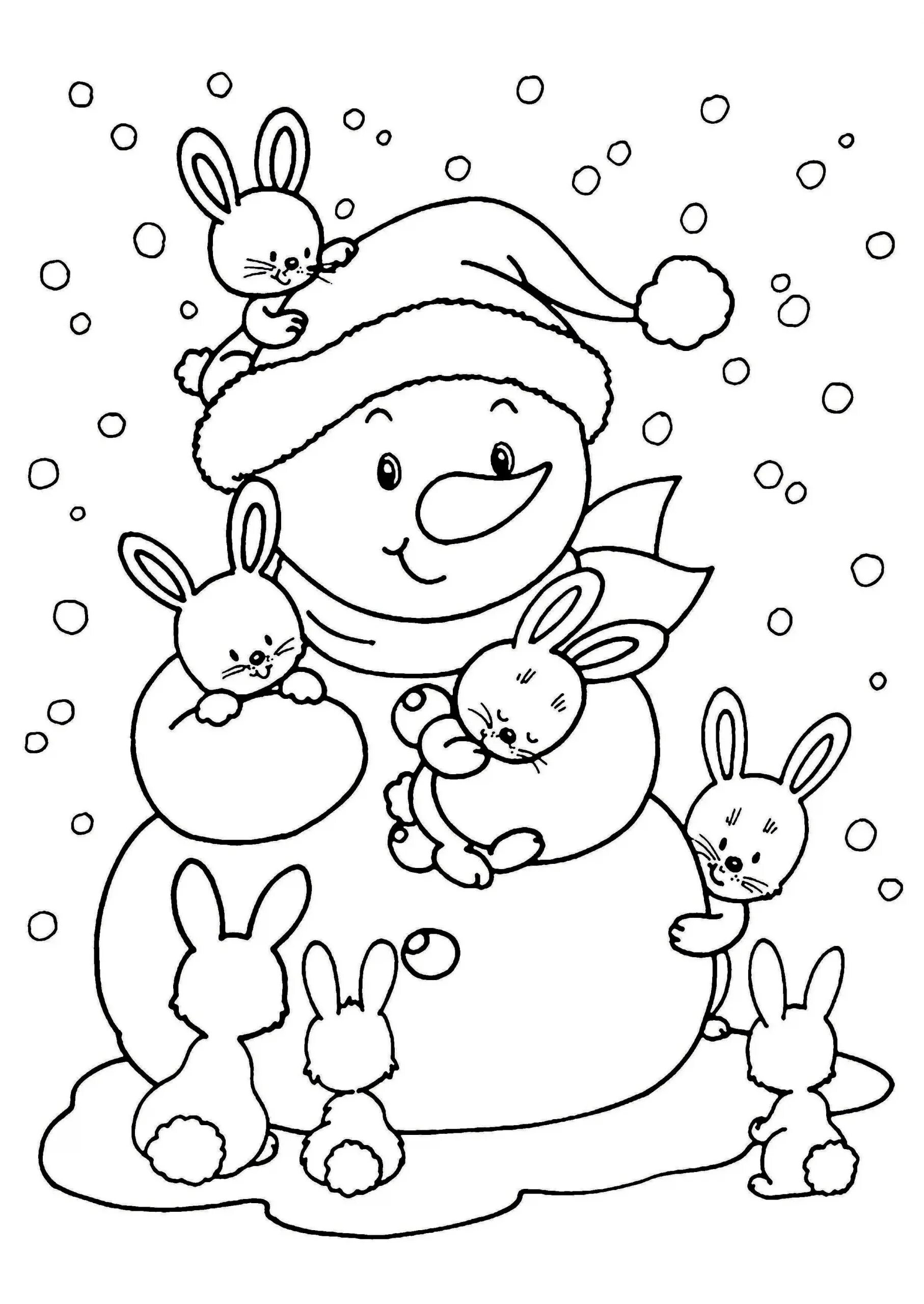Glowing children's Christmas coloring book