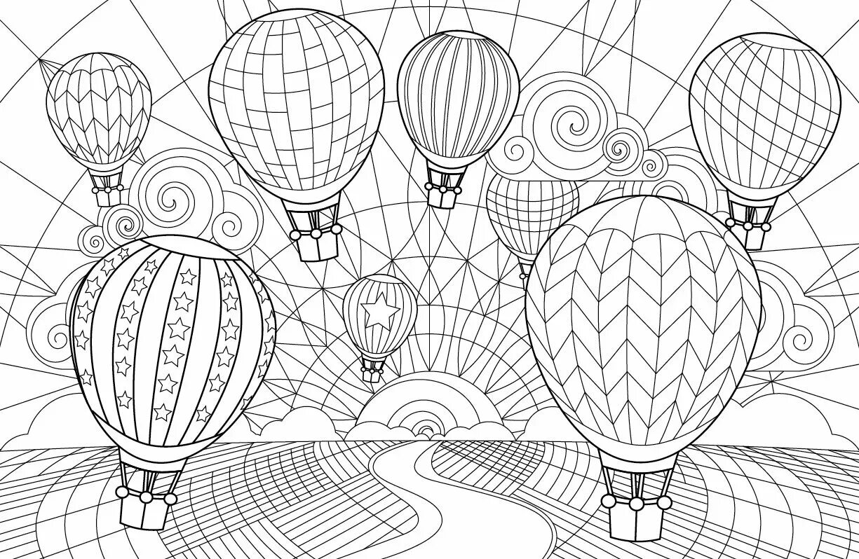 Charming anti-stress coloring book class 4