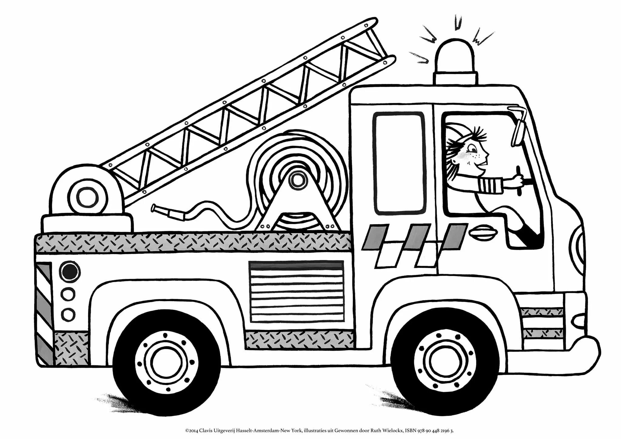 Glorious fire truck coloring pages for kids