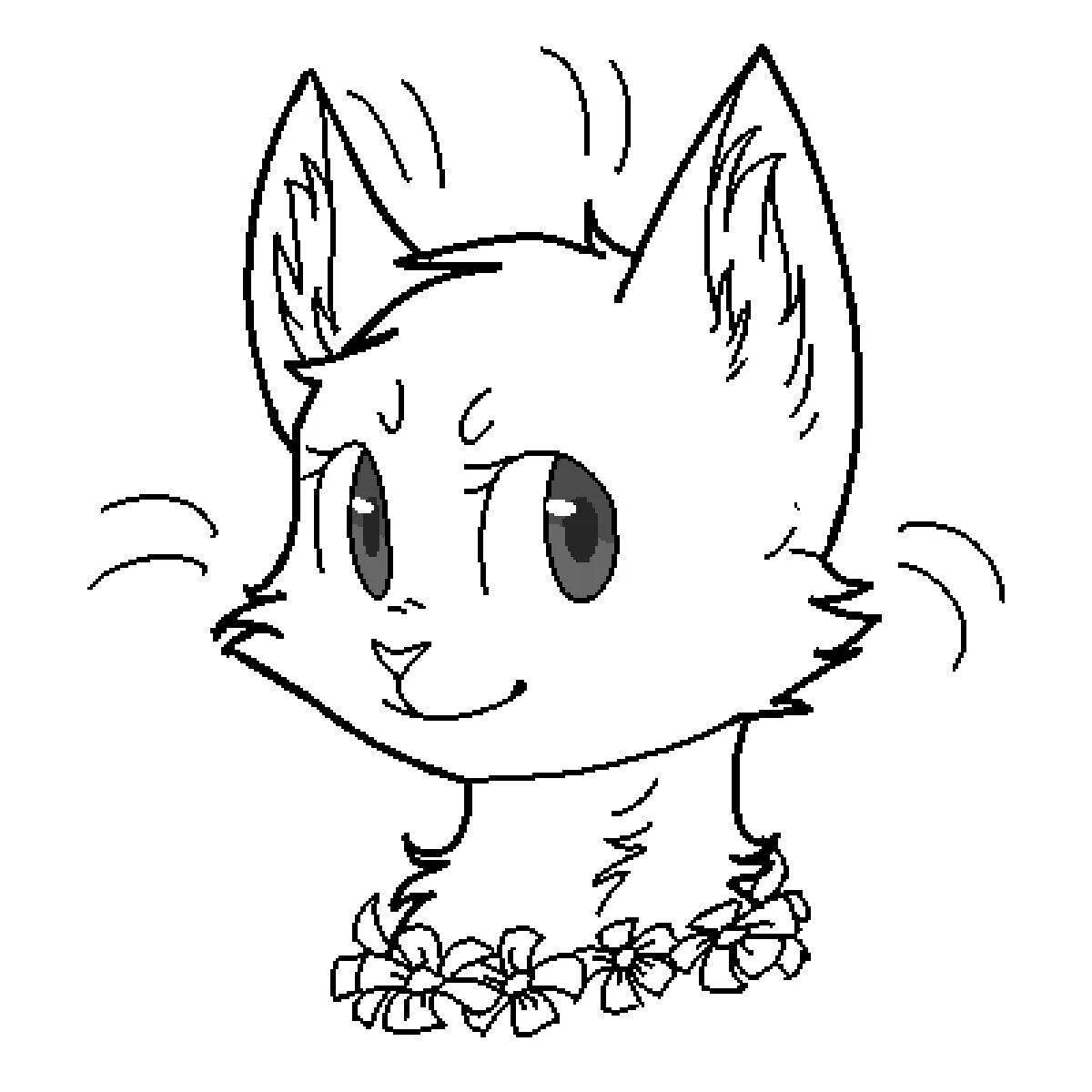 Раскраска Grand coloring page кошки воины смерти