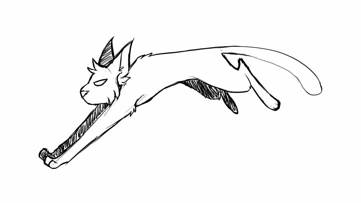 Раскраска Командирская раскраска коты-воины смерти