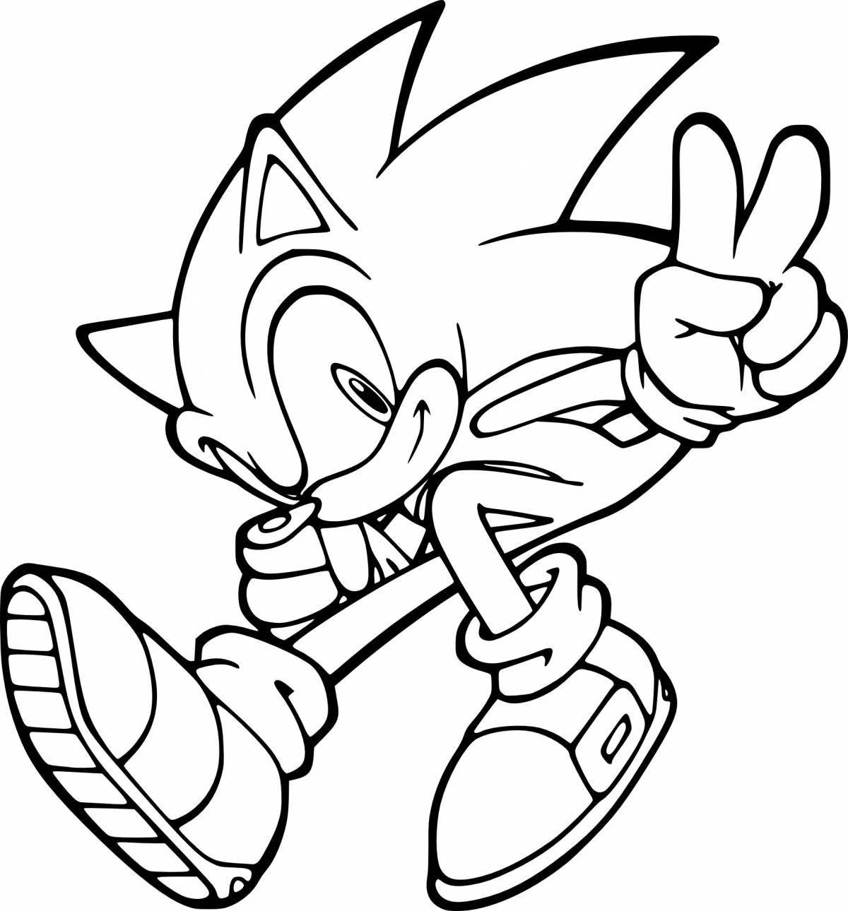 Great sonic the hedgehog coloring book