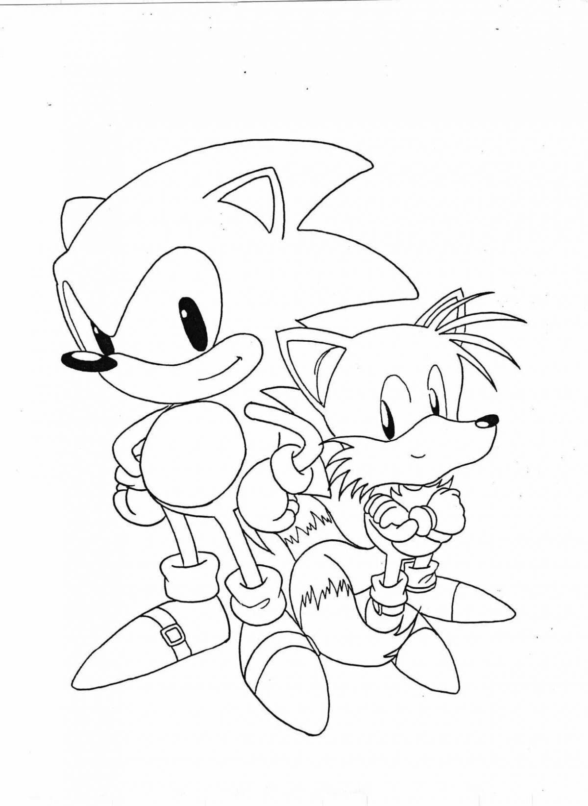 Sonic the hedgehog dazzling coloring book