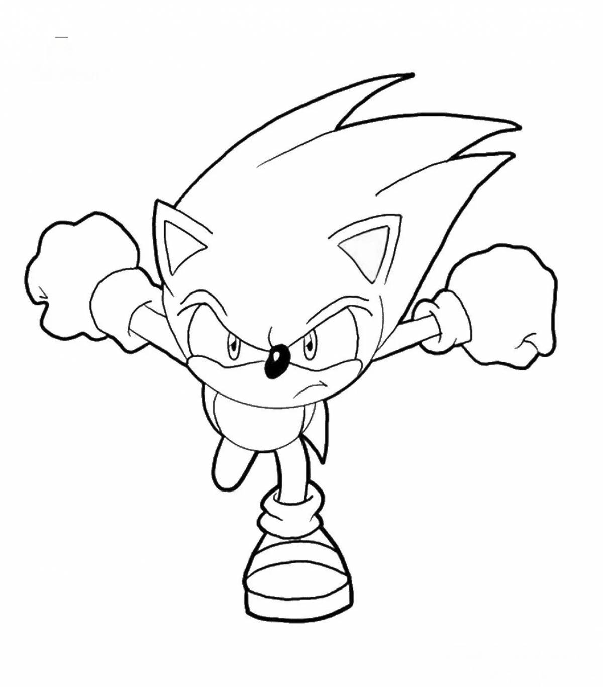 Tempting sonic the hedgehog coloring book