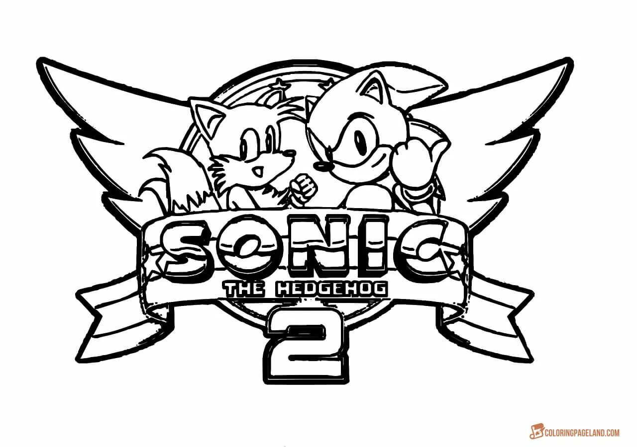 Serene coloring page sonic the hedgehog
