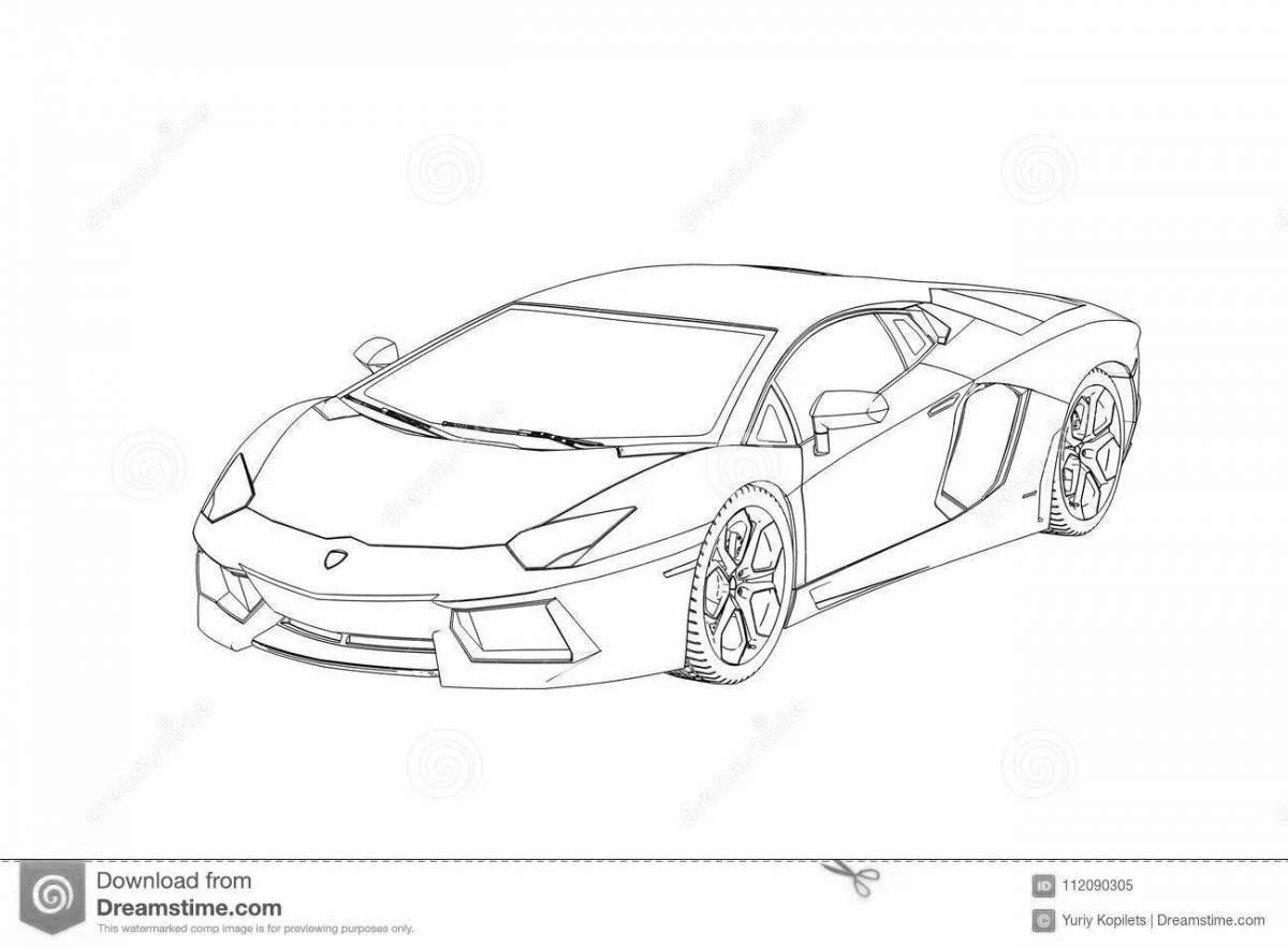 Lamborghini huracan performante shiny coloring