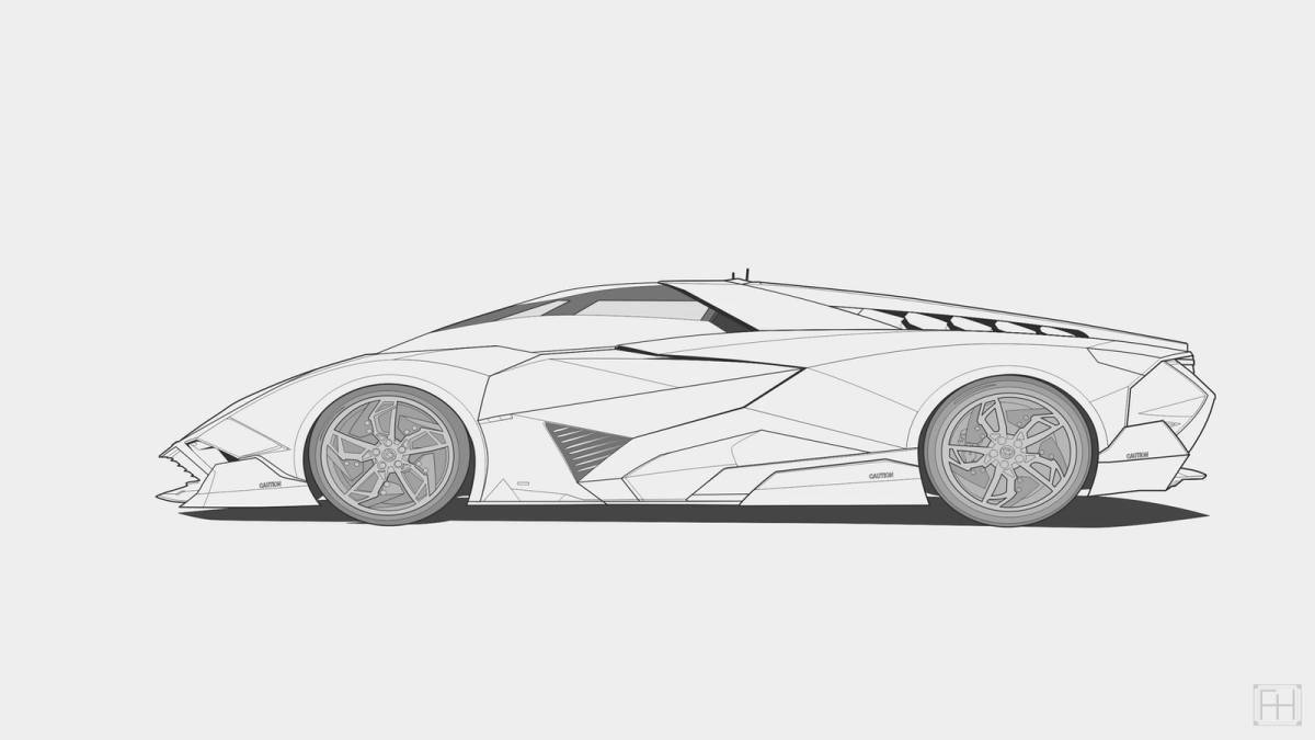 Luxury coloring lamborghini huracan performante