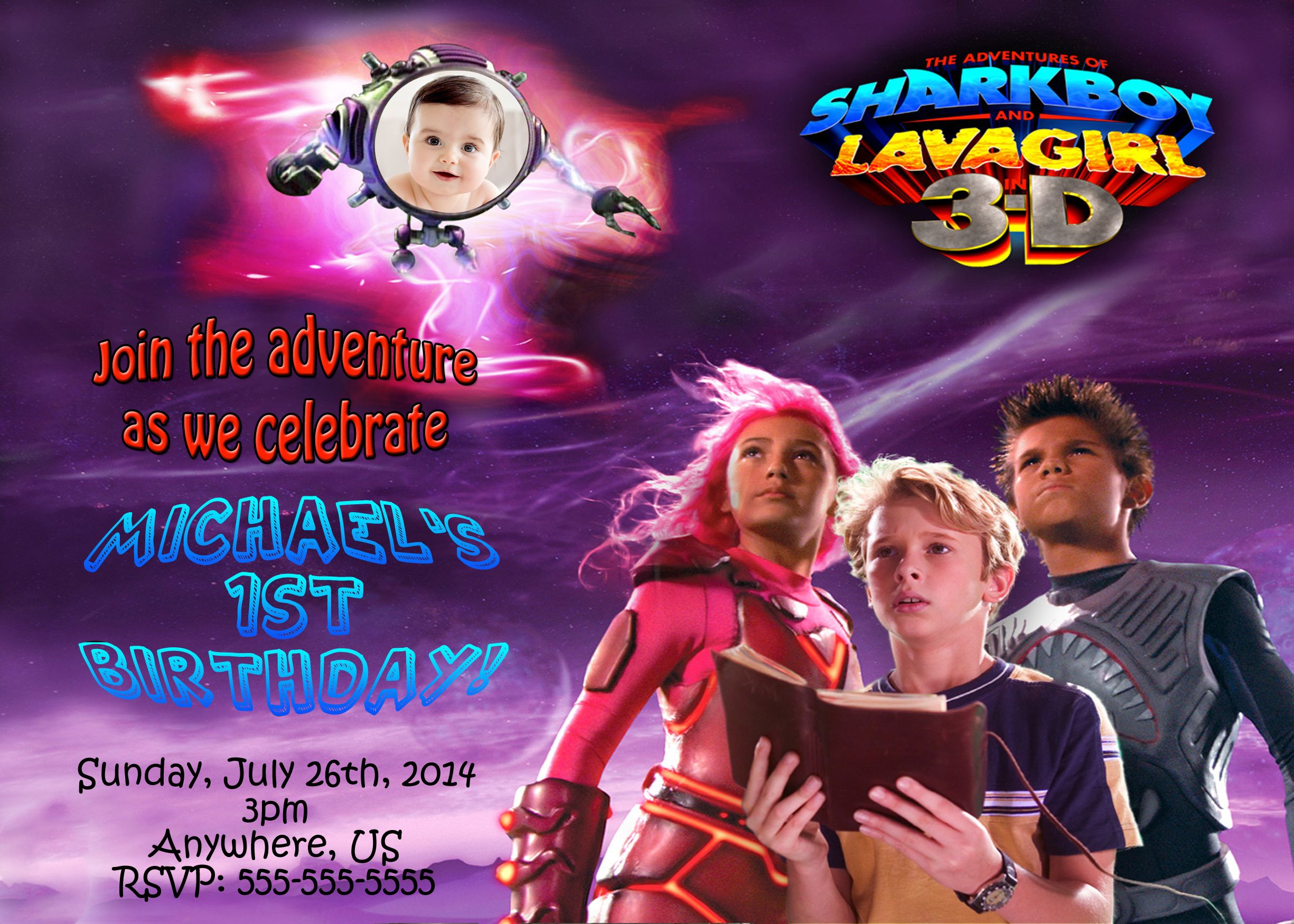 Sharkboy and lava glitter coloring