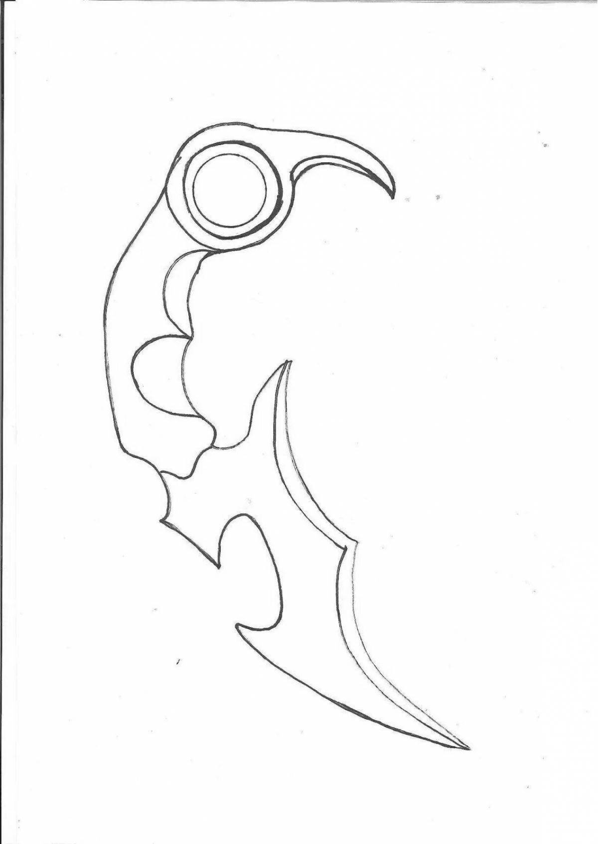 Brilliant karambit from standoff