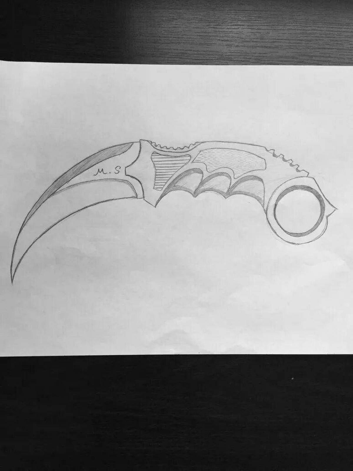 Graceful karambit from standoff