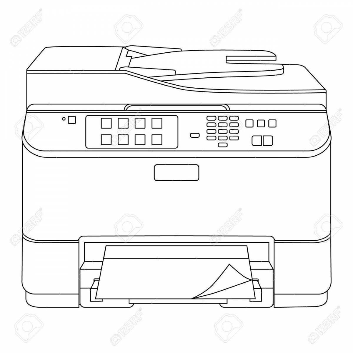 Coloring book for children with color printer