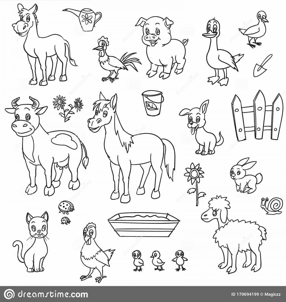 Great animal coloring pages with clothes