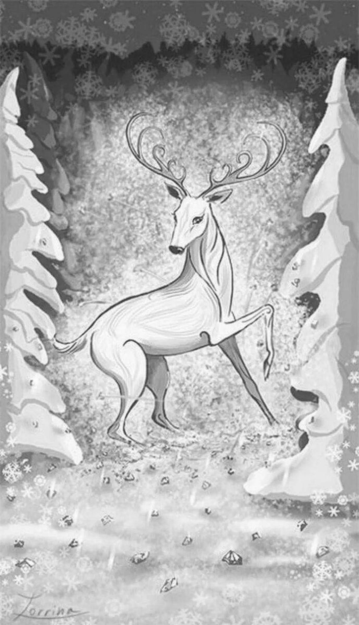 Lovely baj silver hoof coloring page