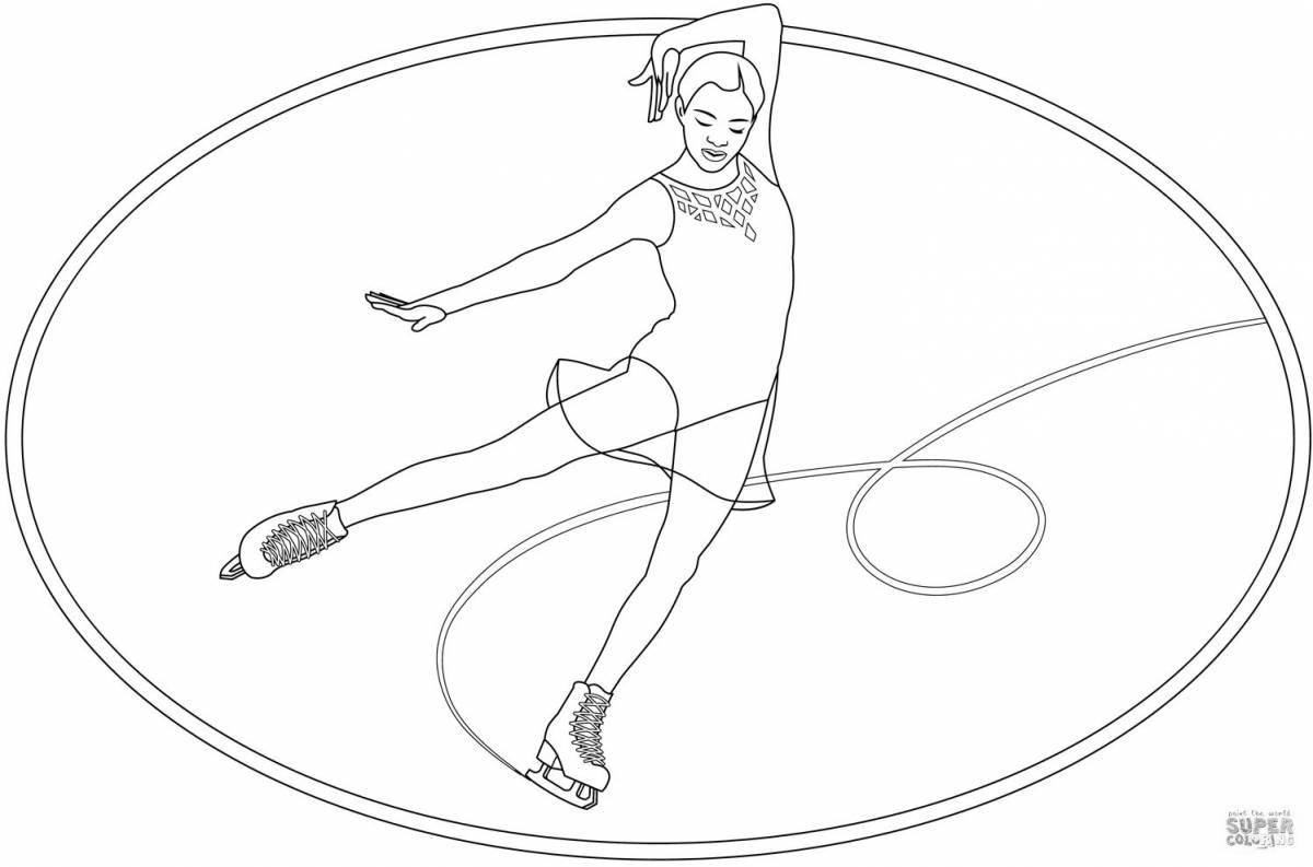 Cute skater coloring book for kids