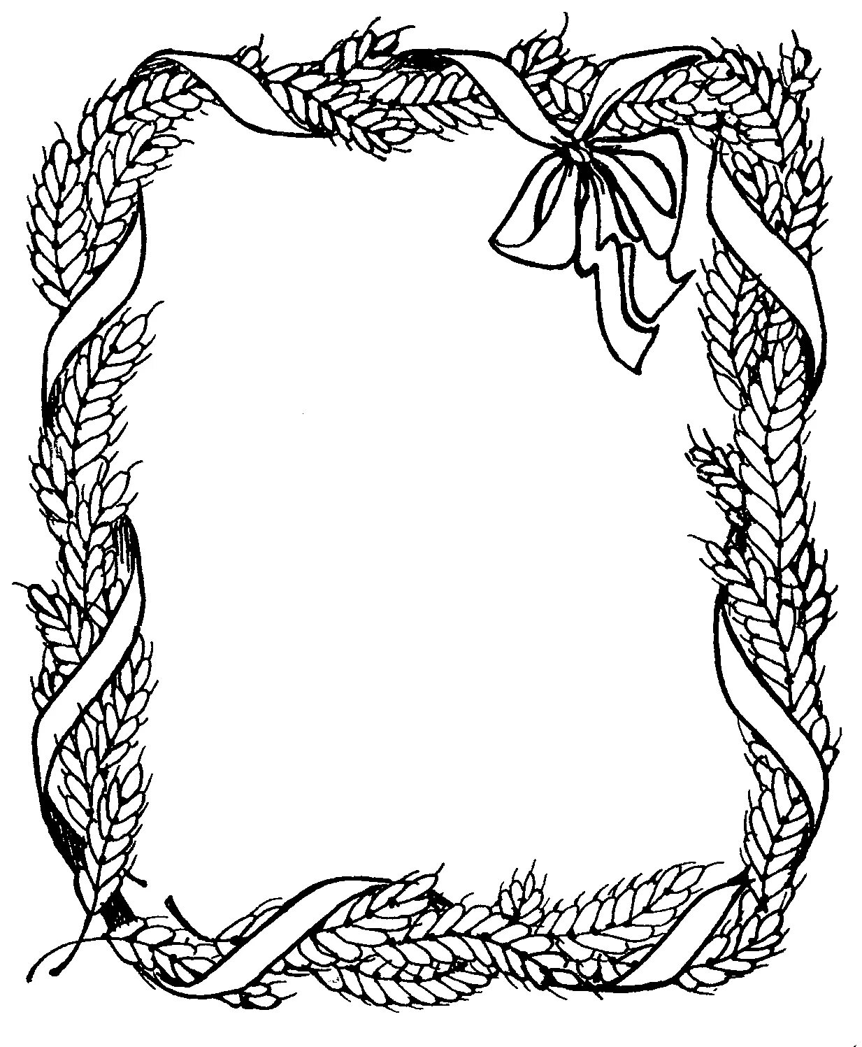 Splendorous coloring page frame February 23