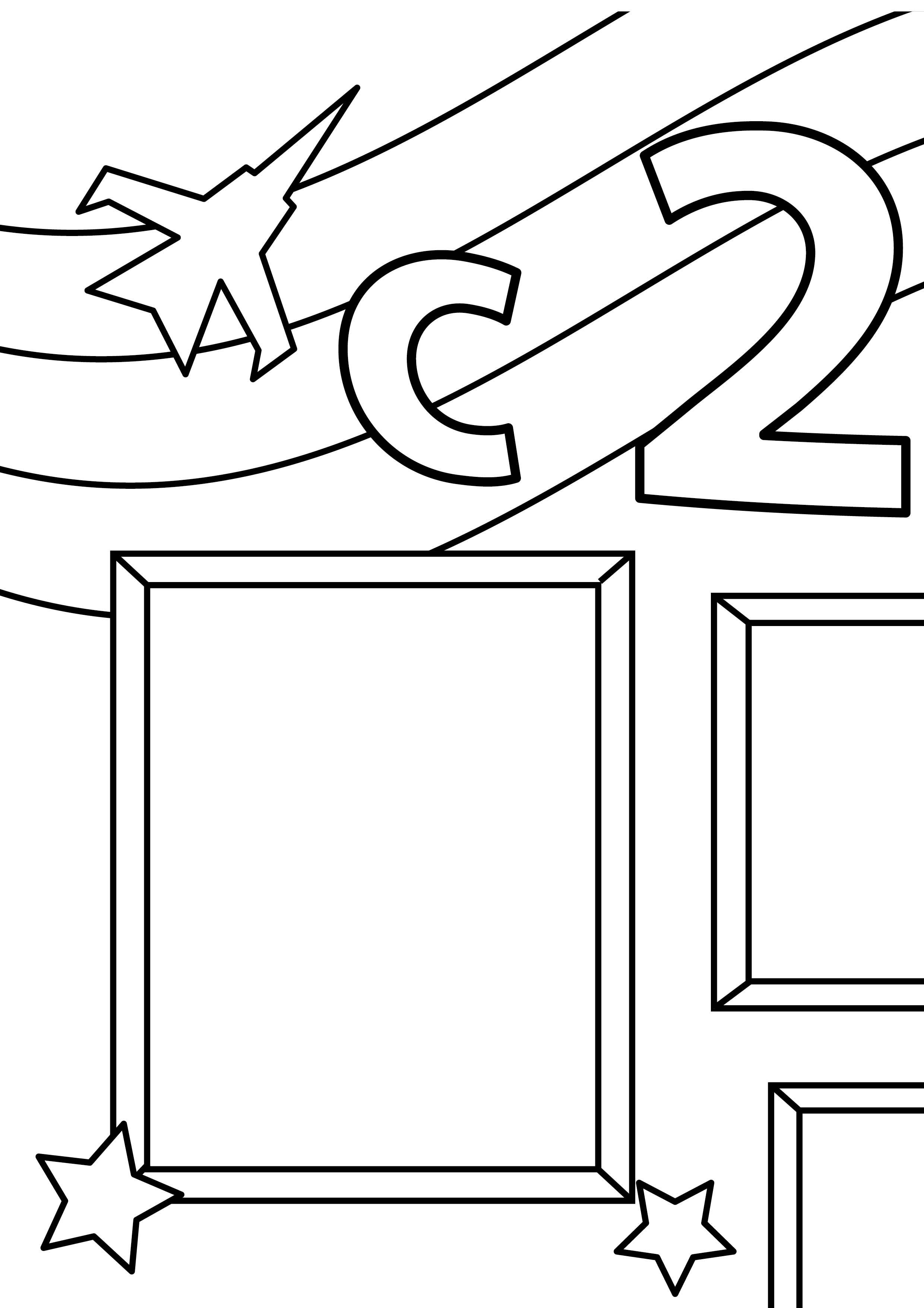 Frame grand coloring page February 23