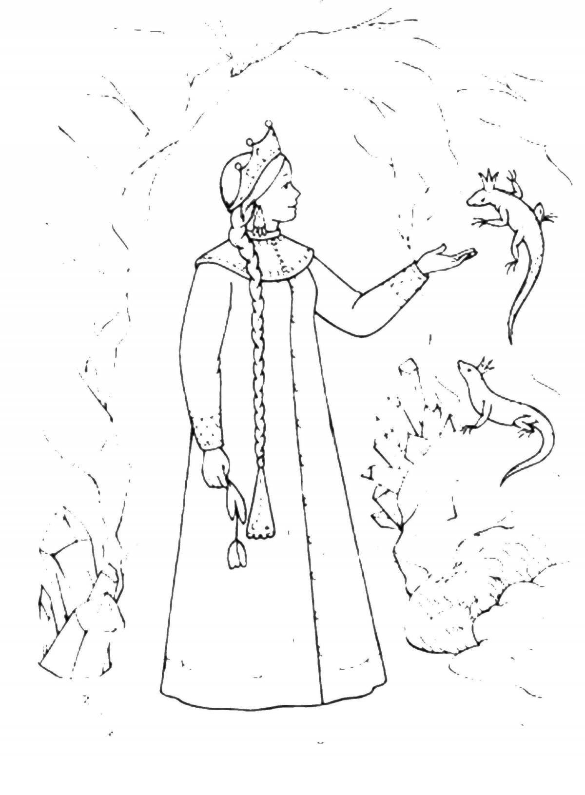 Inviting coloring Snow Maiden Roman Korsakov