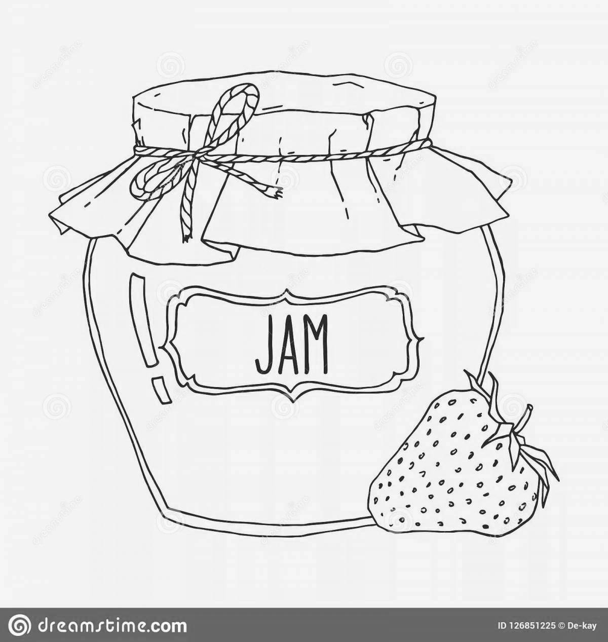 Раскраска splendid jam для детей