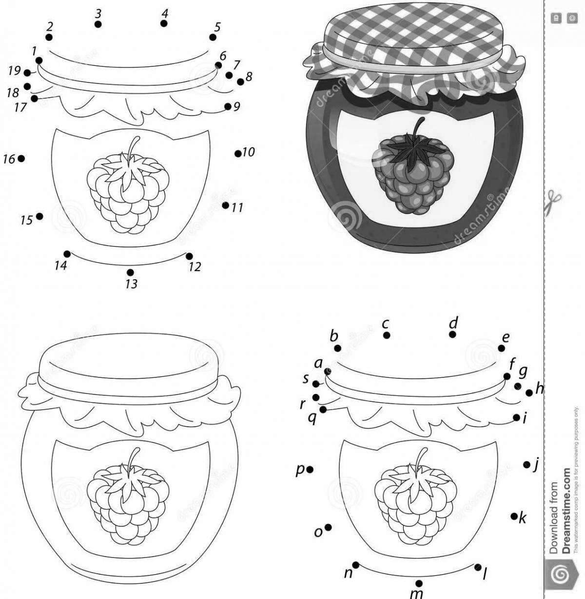 Great jam coloring for kids