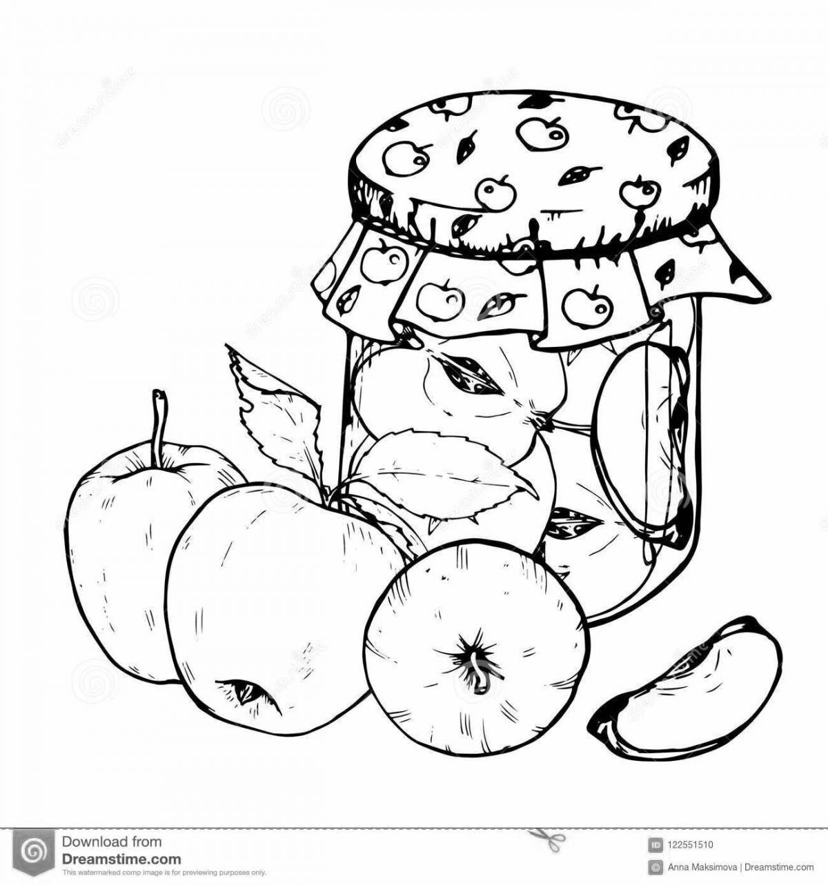 Cute jam coloring pages for kids