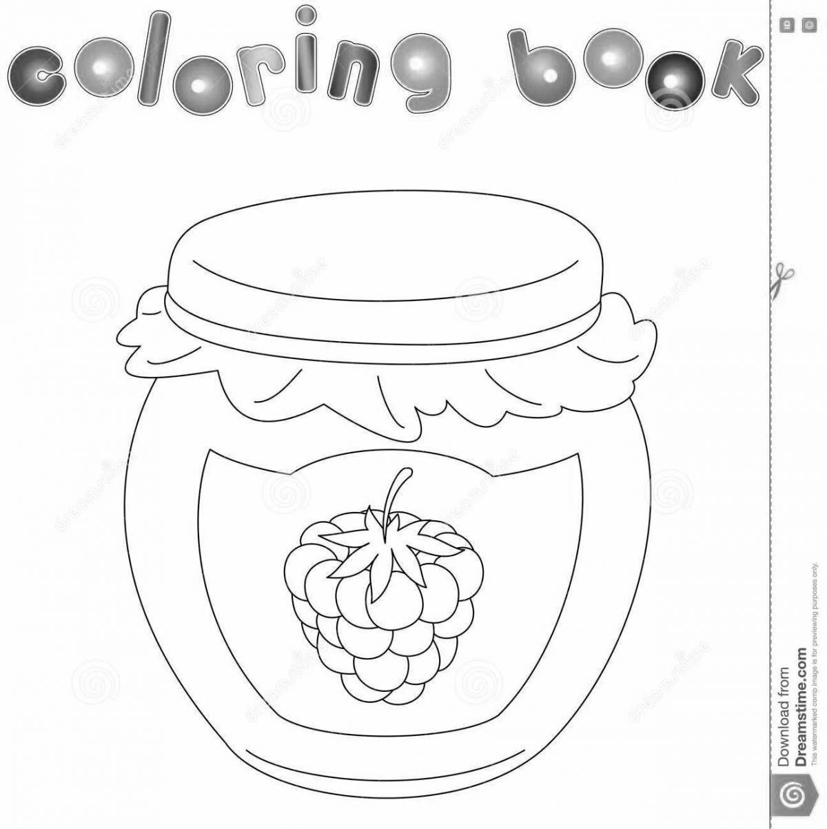 Inspiring jam coloring book for kids