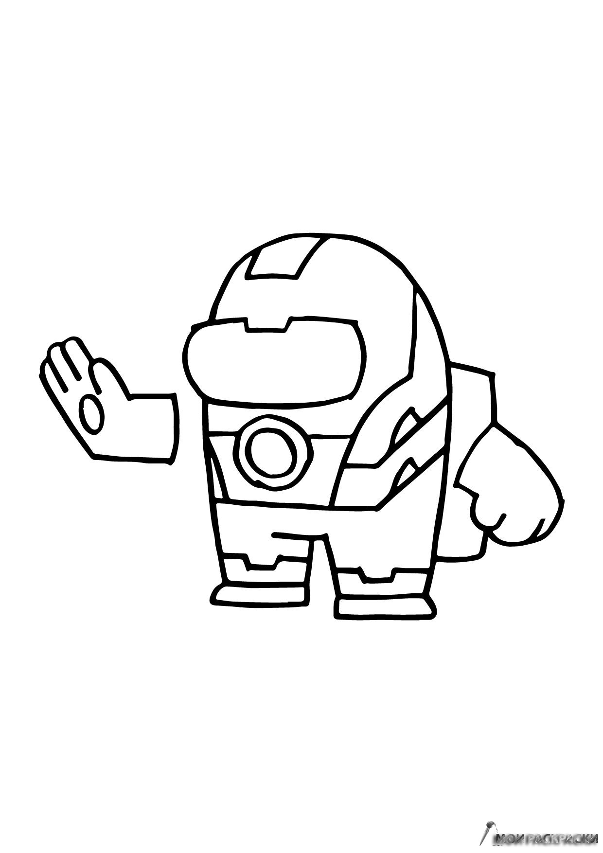 Bold ace superhero coloring page