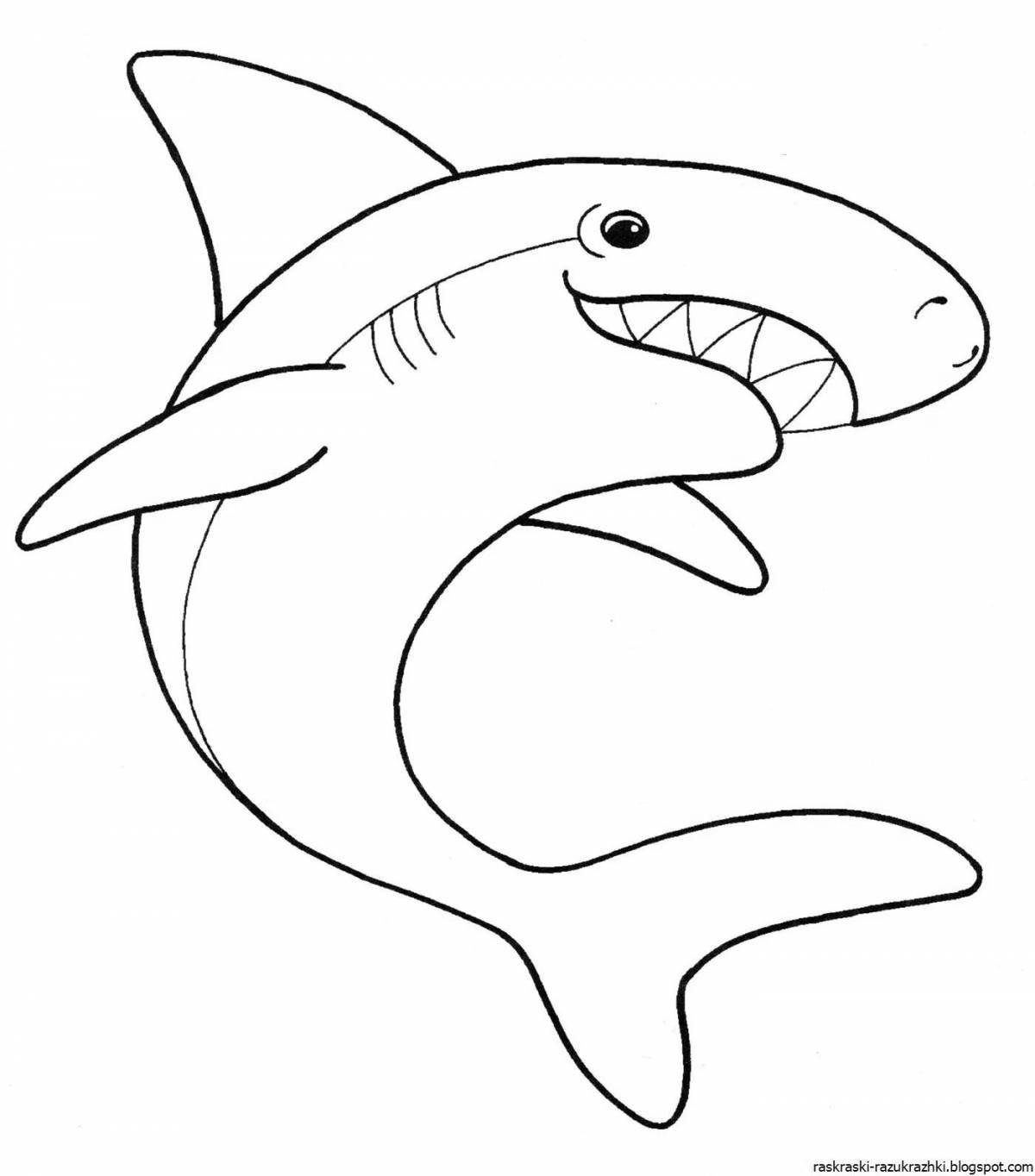 Shark coloring book for kids