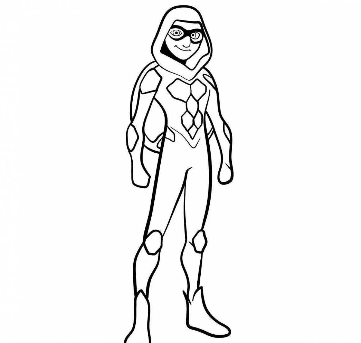 Powerful mayura and hawk coloring