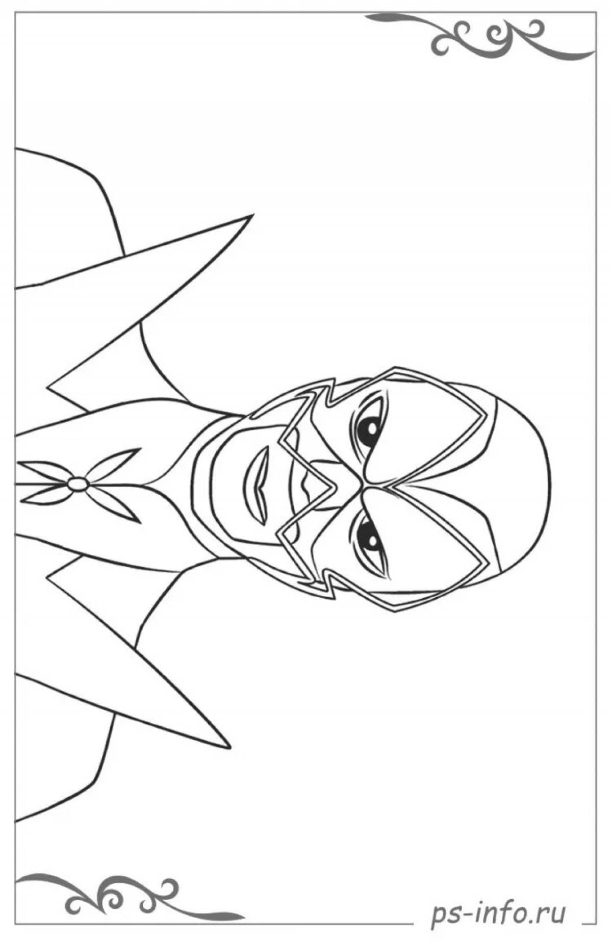 Colorfully gorgeous mayura and hawk coloring