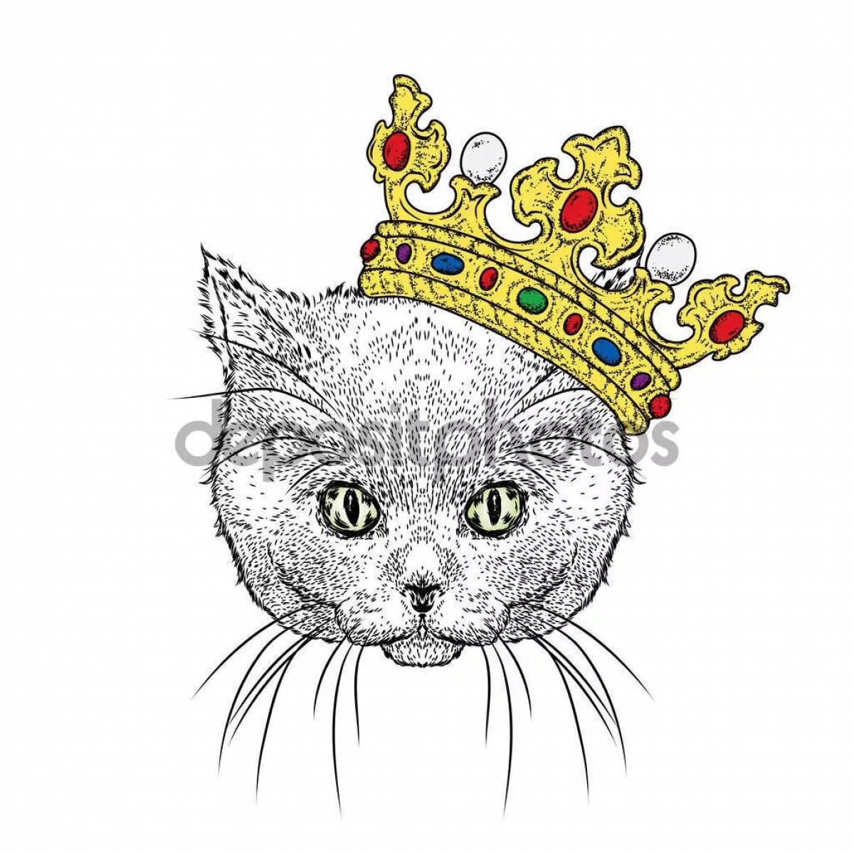 Cat with crown #17