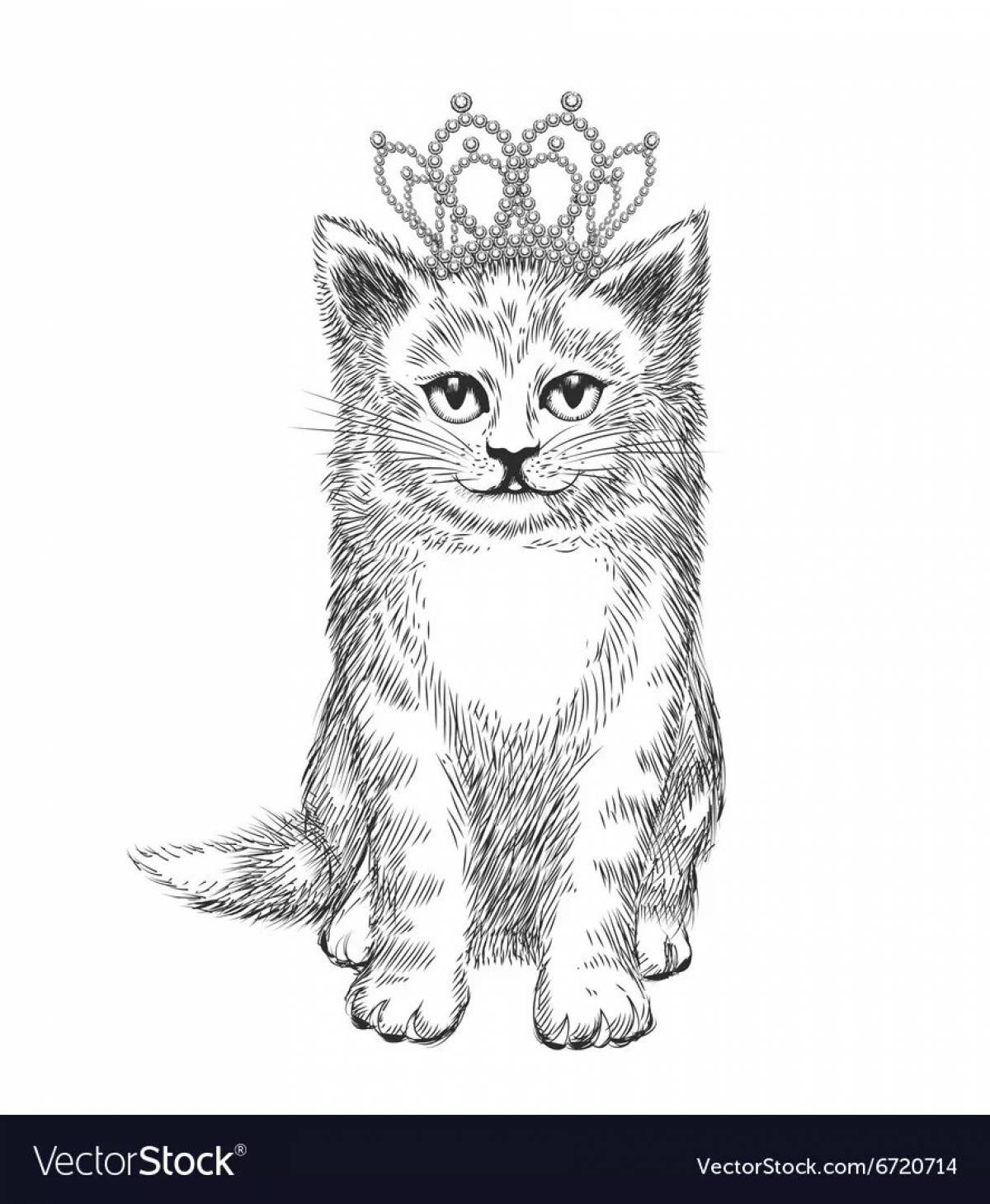 Кошка с короной #20