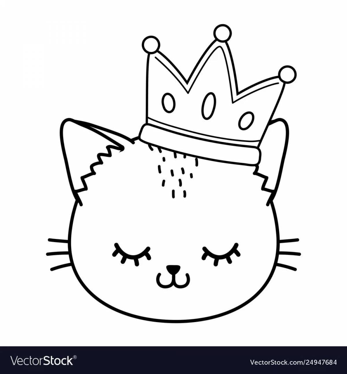 Кошка с короной #21