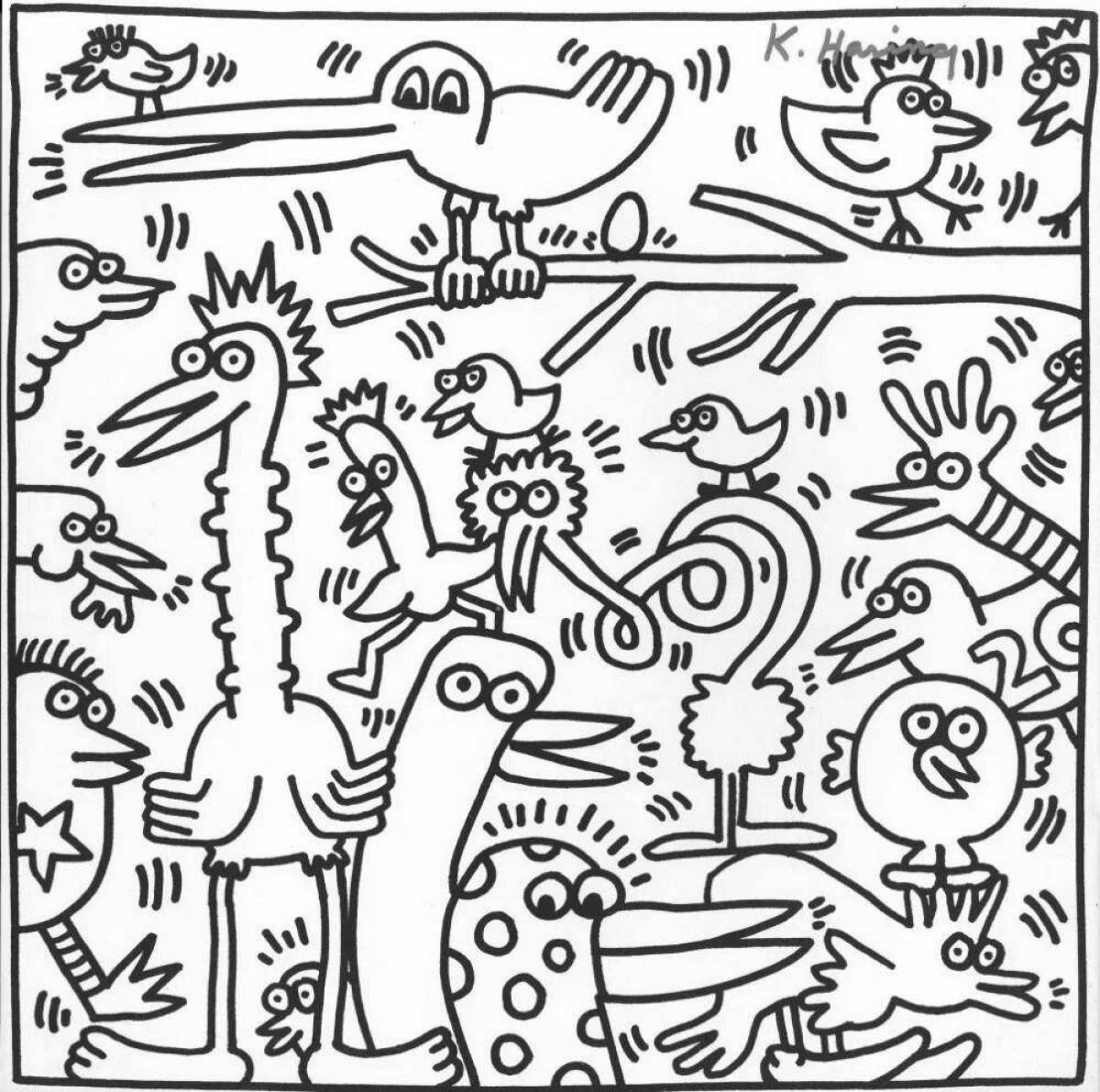 Creative indie children's drawing