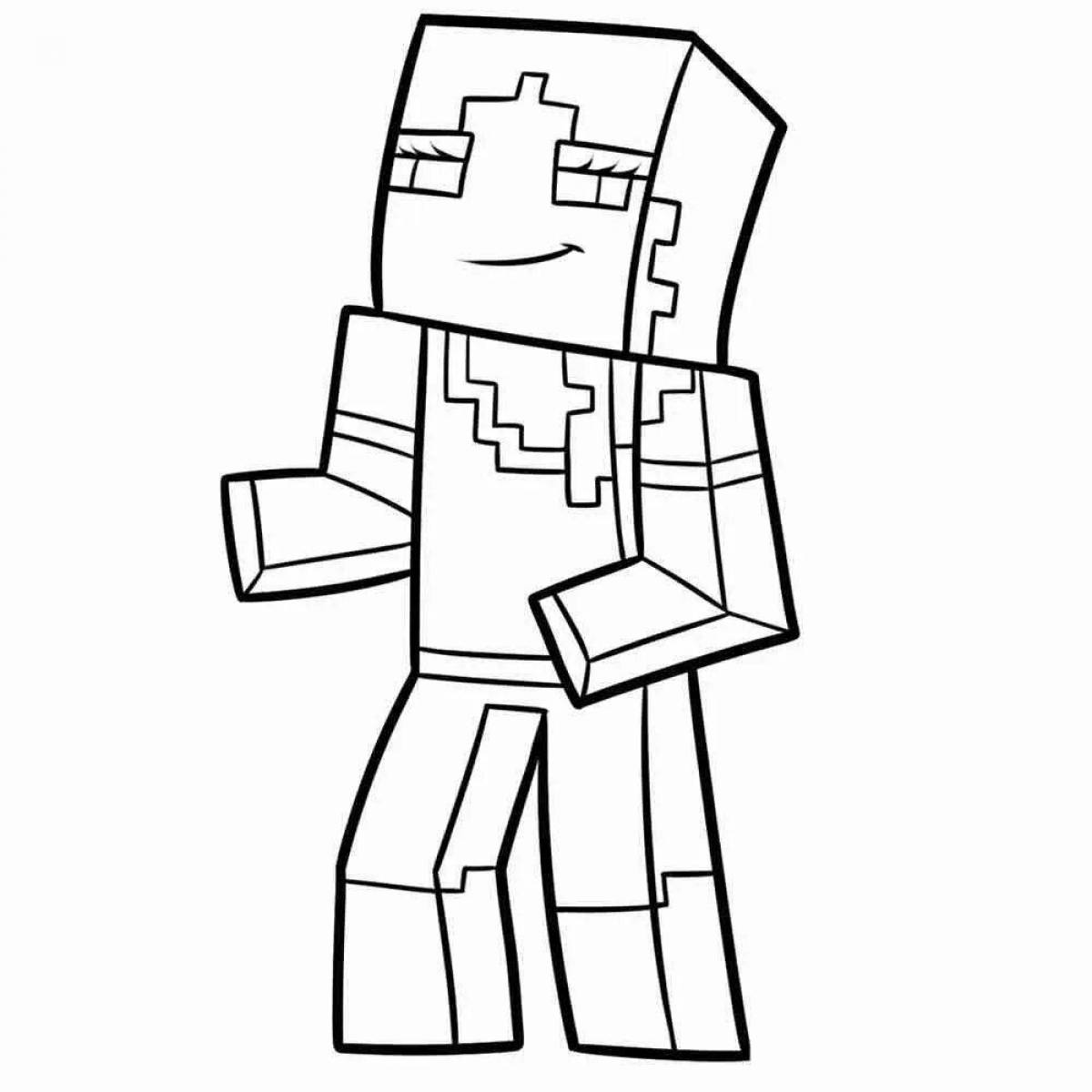 Modern coloring skin compote minecraft