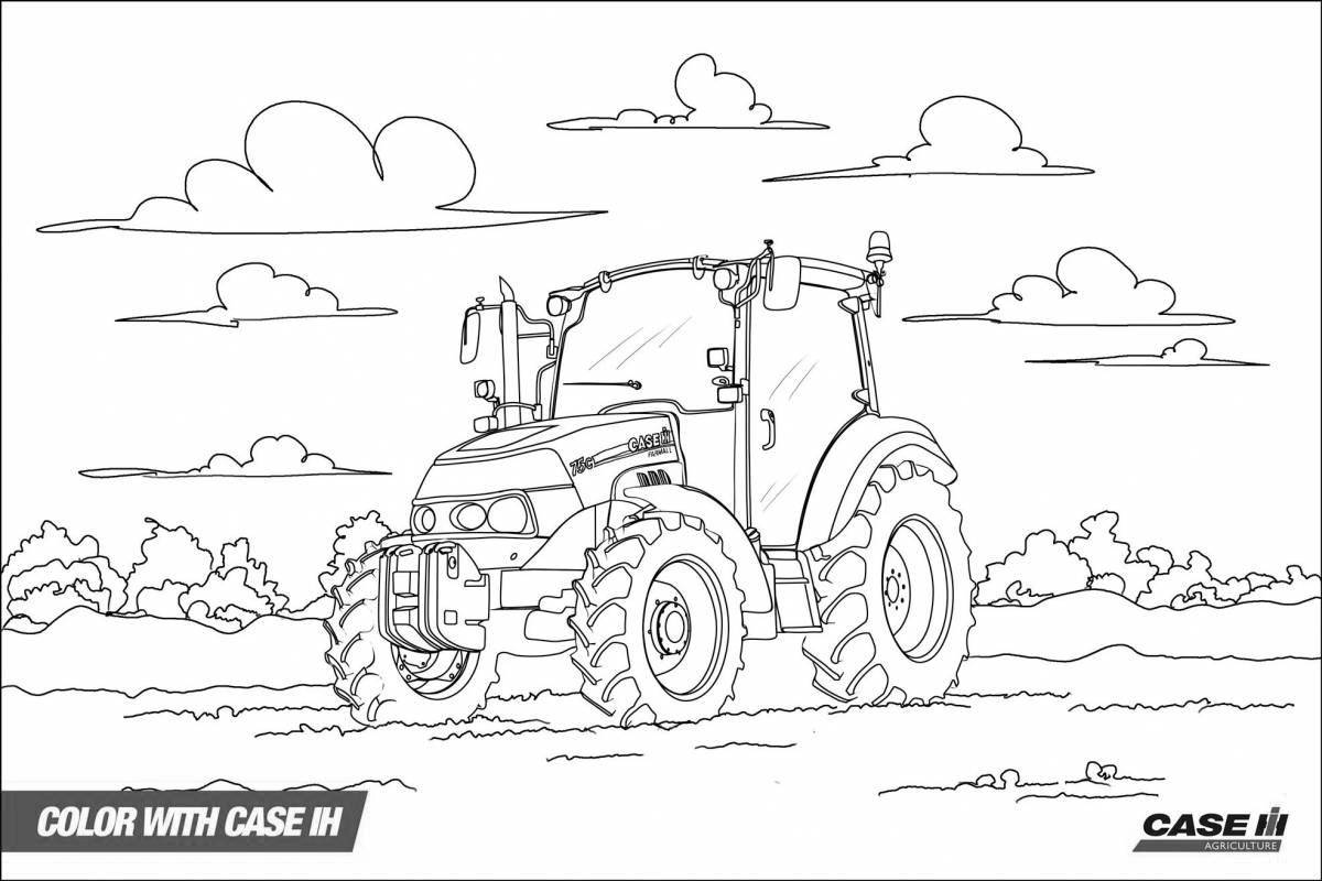 Fun coloring of the k 700 tractor