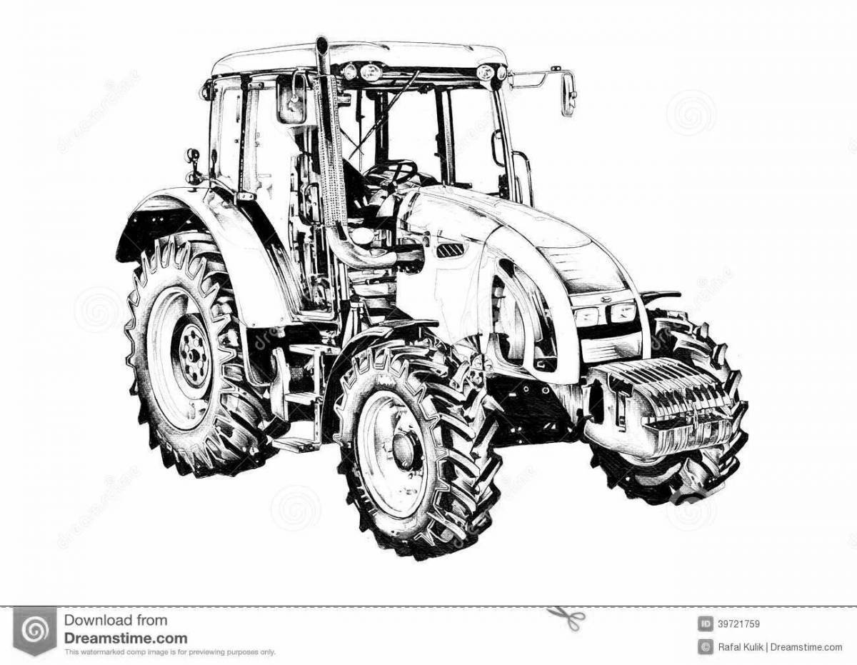 Amazing tractor k 700 coloring book