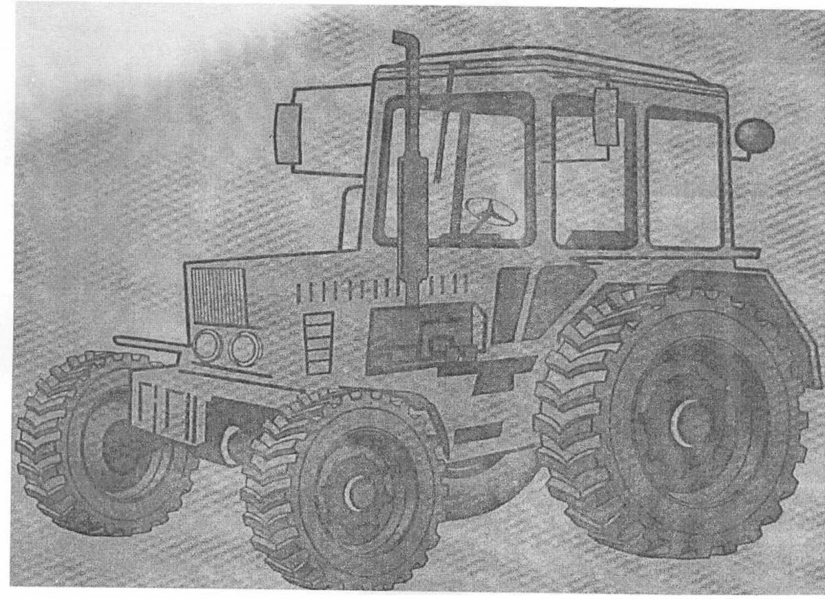 Fancy tractor k 700 coloring book