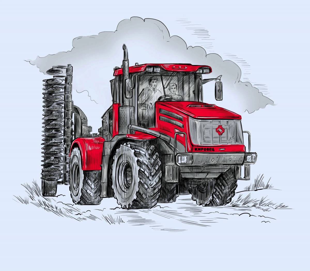 Great tractor k 700 coloring book