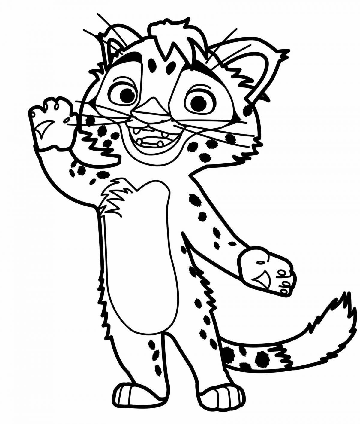 Attractive tiger cub coloring pages for girls