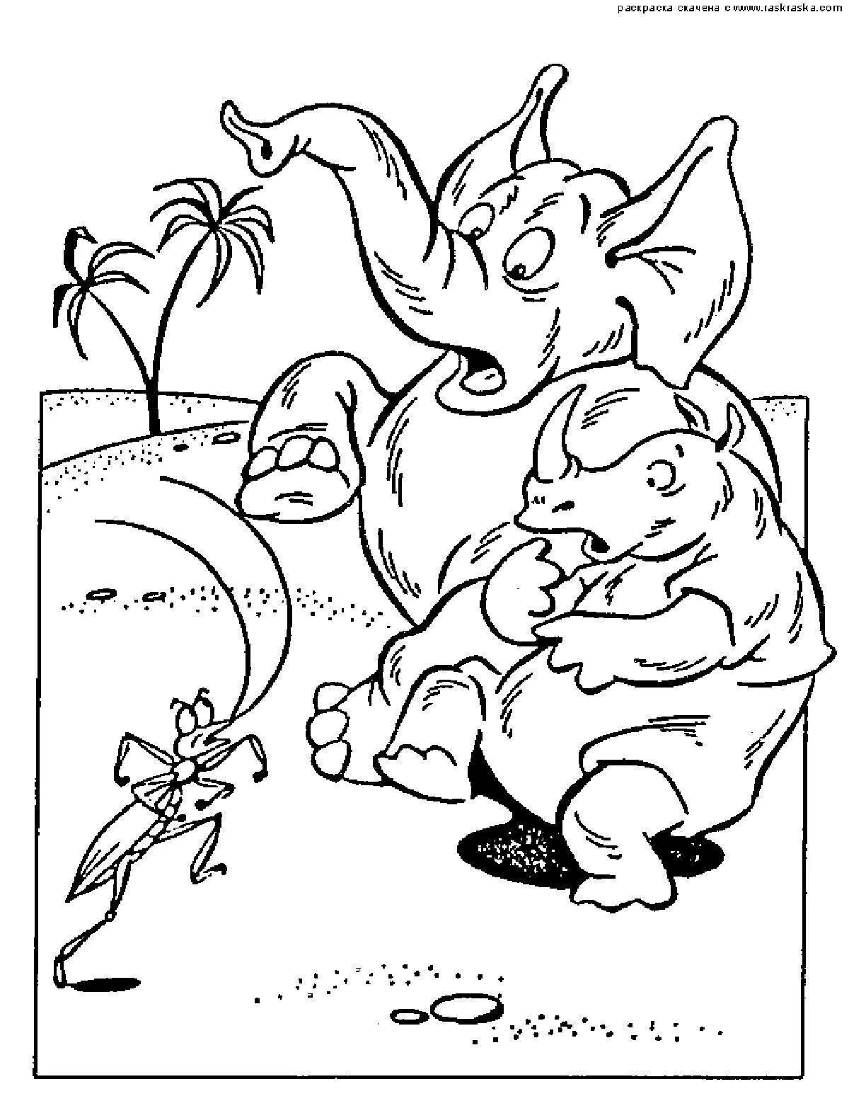 Chukovskiy's stolen sun coloring book