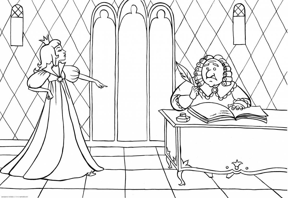 Fascinating coloring book twelve months of fairy tale