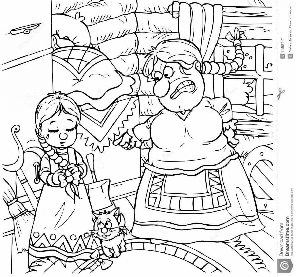 Sparkly coloring twelve months of fairy tale