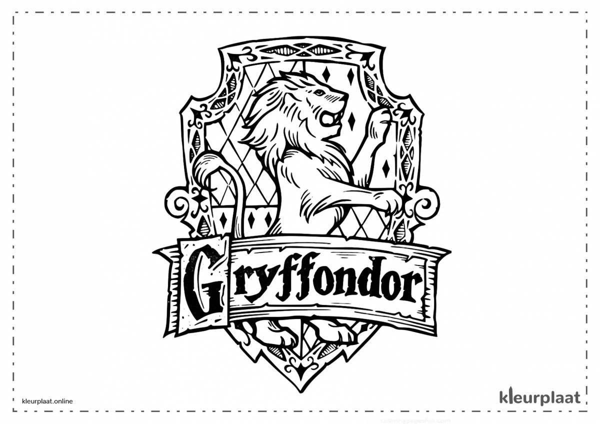 Dazzling Slytherin coloring page