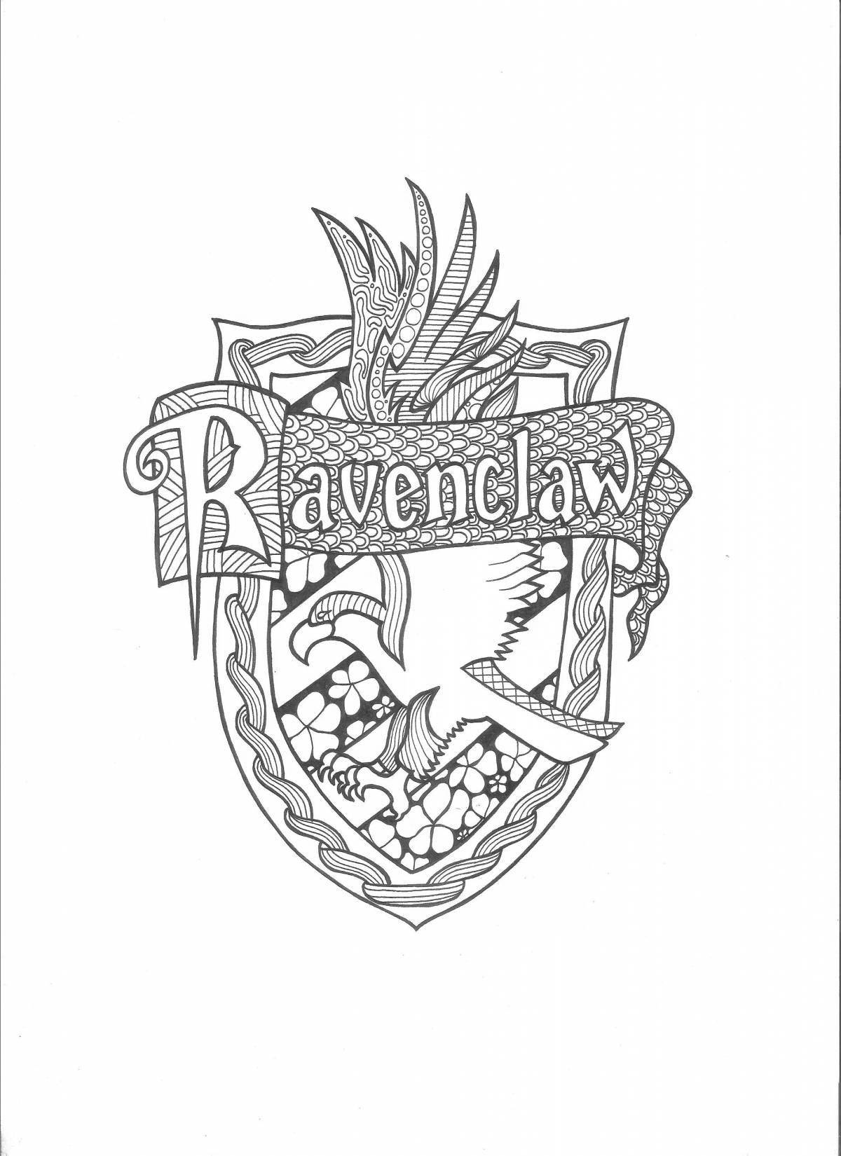 Slytherin bright coloring page
