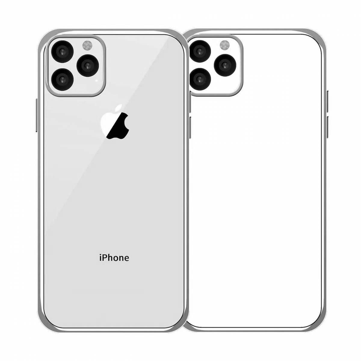 Gorgeous iphone 11 coloring page