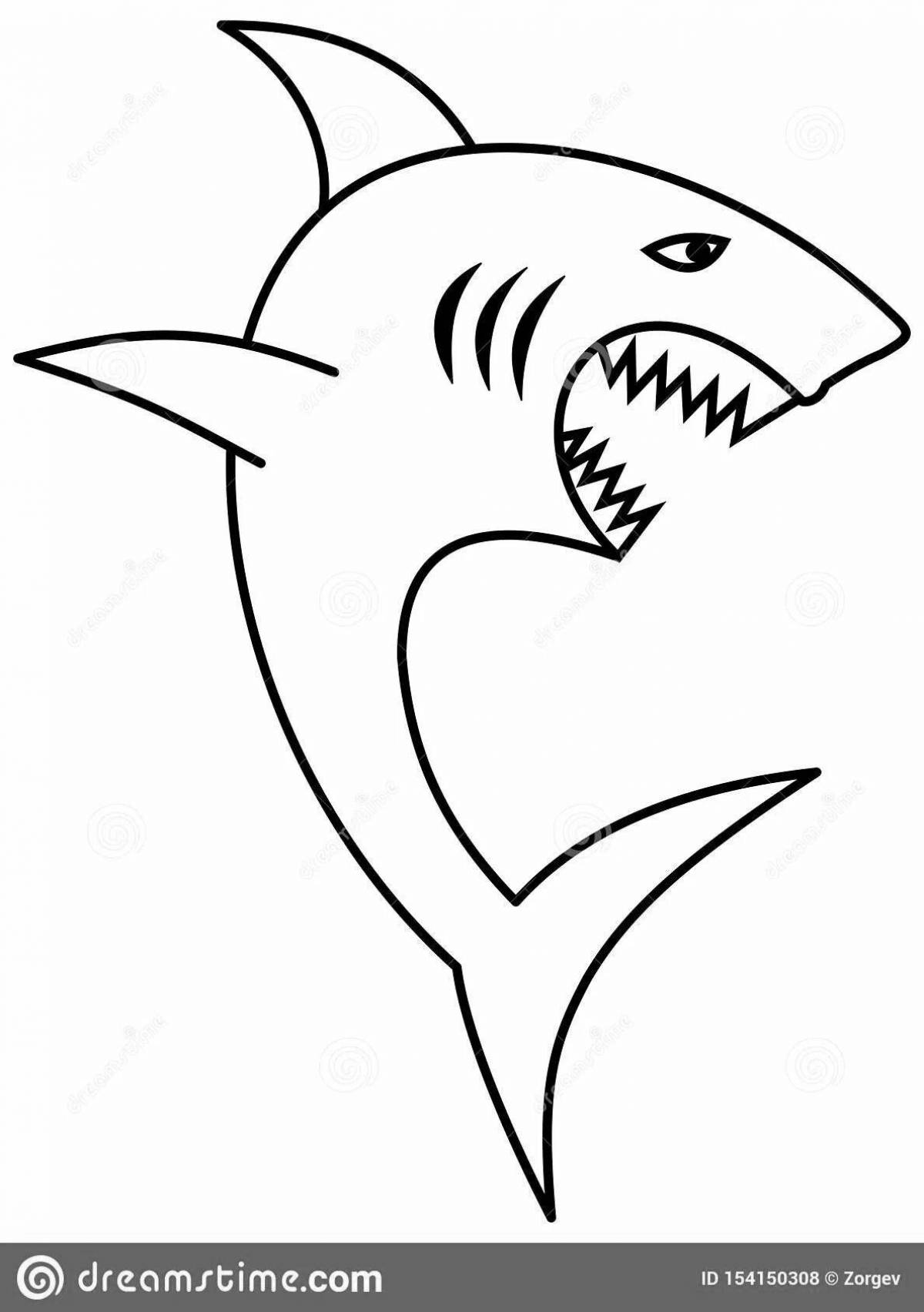 Innovative megalodon coloring book for kids