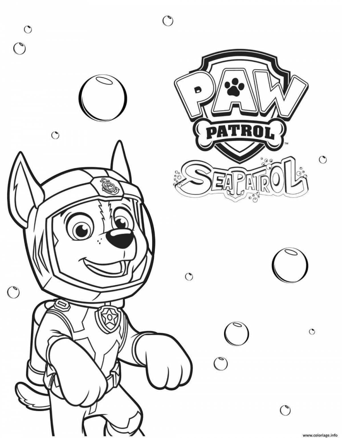 Paw Patrol tower coloring page
