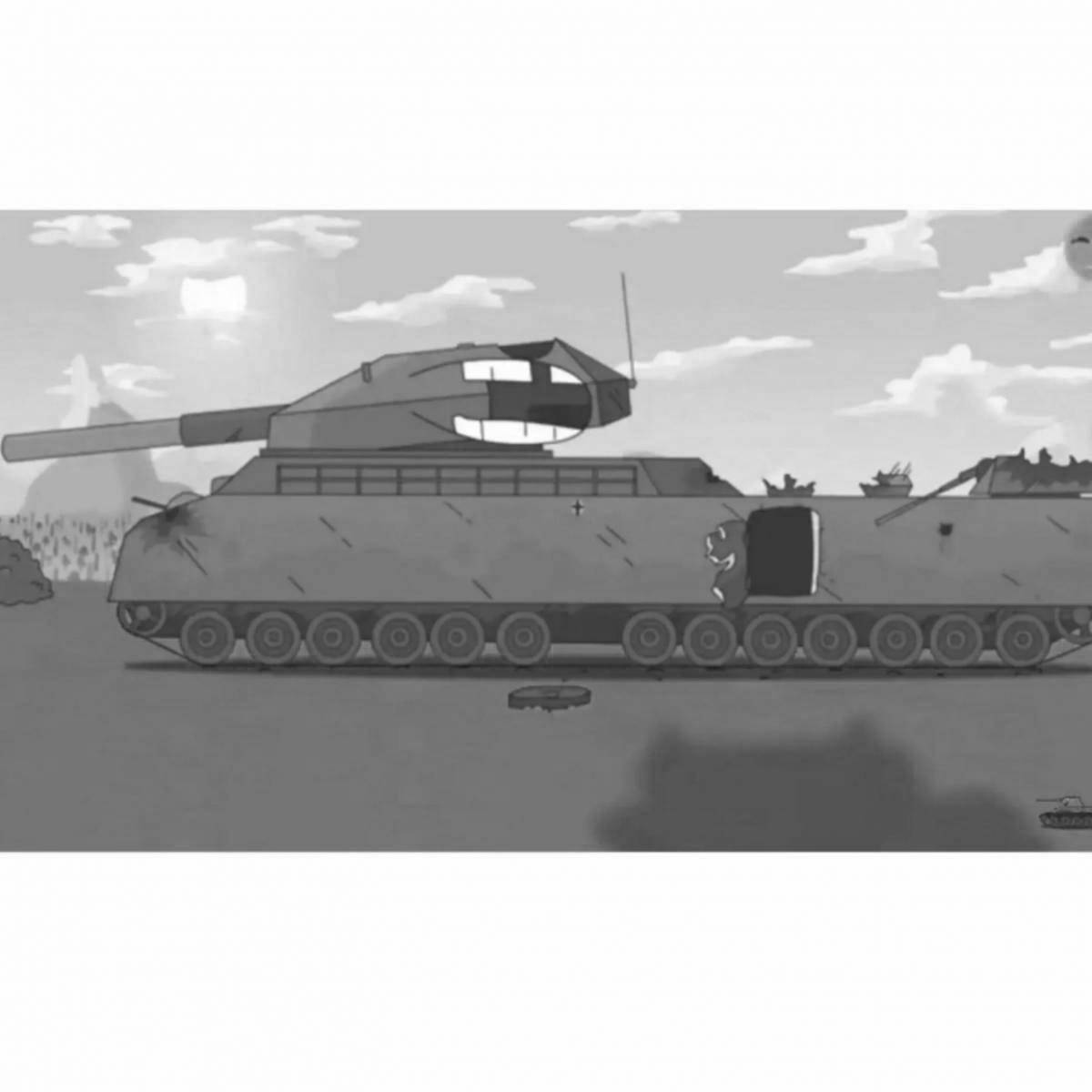 Яркая раскраска ratte tank gerand